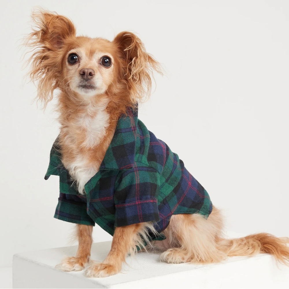 Print Flannel Shirt for Pets